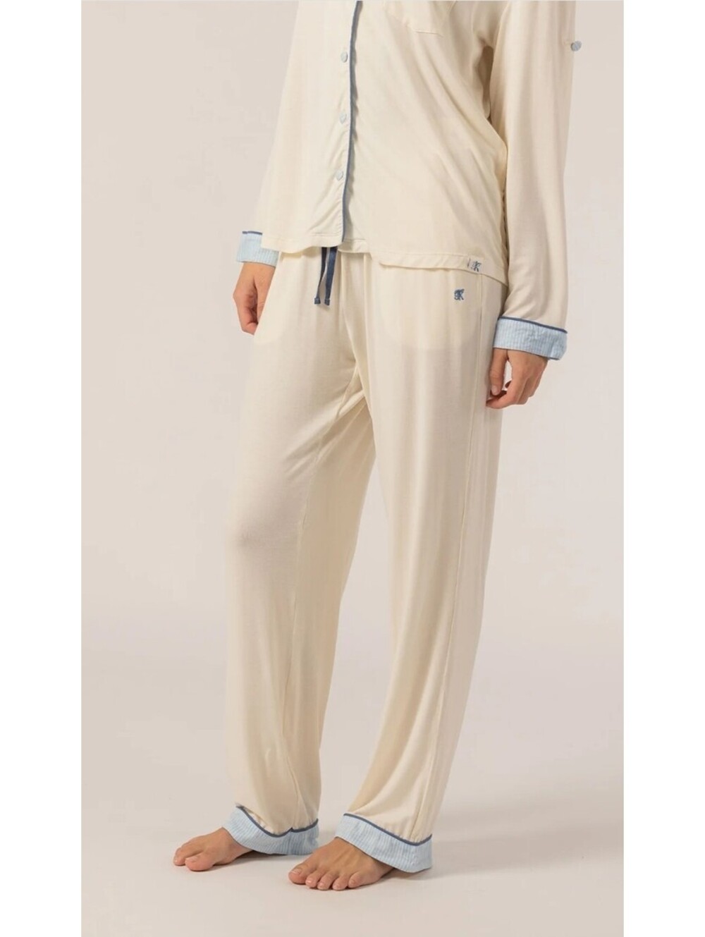 Keleigh Teller Soft Viscose Long Sleeve Pajama Set Women's Size Small - Picture 3 of 9